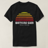 Watkins Glen State Park New York Watervallen Gorge T-shirt (Design voorkant)