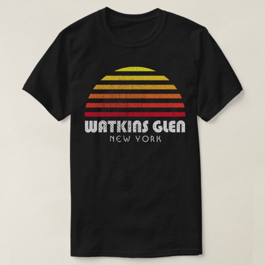 Watkins Glen State Park New York Watervallen Gorge T-shirt (Design voorkant)
