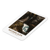 Watkins Glen State Park New York Waterverf Retro Magneet (Linkerzijde)
