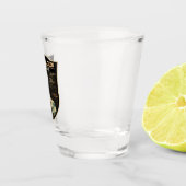 Watkins Glen State Park New York Waterverf Retro Shot Glas (Rechts)