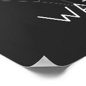 Watkins Glen Track Kaart Poster (Hoek)