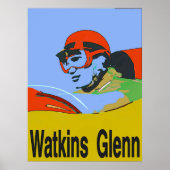 Watkins Glenn NY, Racing Poster (Voorkant)