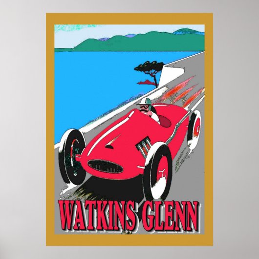 Watkins Glenn Racing Poster (Voorkant)