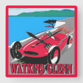 Watkins Glenn Racing Vierkante Klok (Voorkant)