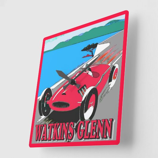 Watkins Glenn Racing Vierkante Klok (Hoek)