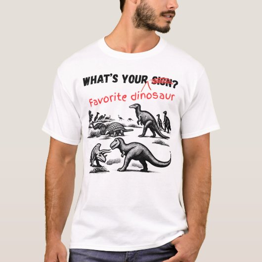 Wat's je favoriete DINOSAURIËR T-shirt (Voorkant)