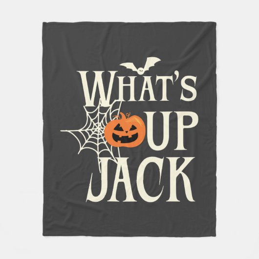 Wat's Up Jack Halloween Fleece Deken (Voorkant)