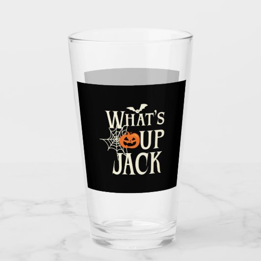 Wat's Up Jack Halloween Glas (Voorkant)