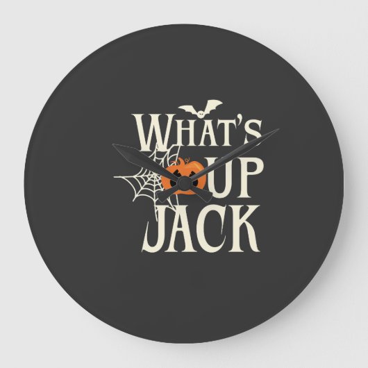 Wat's Up Jack Halloween Grote Klok (Voorkant)