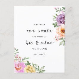 Watsoever Onze Ziel Ook Mogelijk Is, Emily Bronte Briefkaart