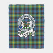 Watson Ancient Clan Badge Tartan Plaid Fleece Deken (Voorkant)
