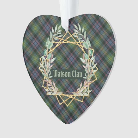 Watson Ancient Original Scottish Tartan Ornament (voorkant)