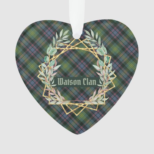 Watson Ancient Original Scottish Tartan Ornament (voorkant)