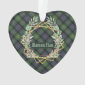 Watson Ancient Original Scottish Tartan Ornament (achterkant)