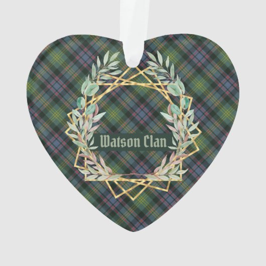 Watson Ancient Original Scottish Tartan Ornament (achterkant)