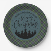 Watson Ancient Scottish Clan Tartan Christmas Papieren Bordje (Voorkant)