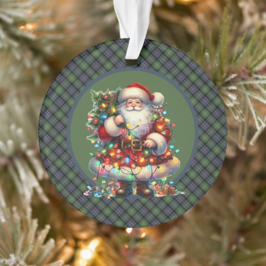 Watson Ancient  Scottish Tartan Christmas Ornament (Boom)