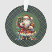 Watson Ancient  Scottish Tartan Christmas Ornament (voorkant)