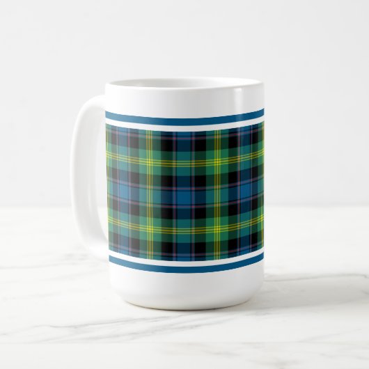 Watson Clan Tartan Koffiemok (Voorkant links)