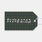 Watson, de oude Schotse clan Tartan Cadeaulabel (Voorkant (Horizontaal))