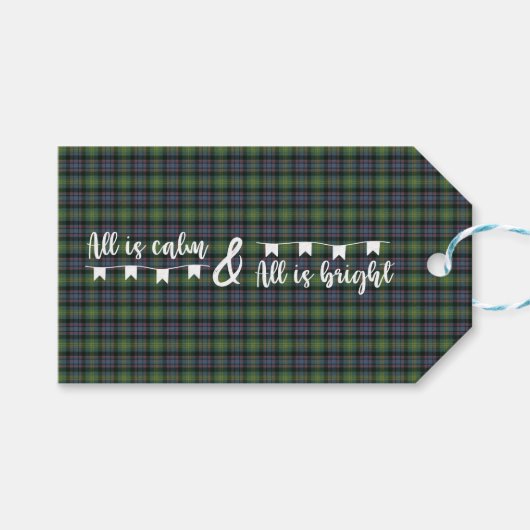 Watson, de oude Schotse clan Tartan Cadeaulabel (Voorkant (Horizontaal))