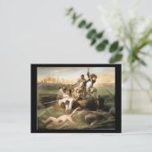 Watson en de haai, door John Singleton Copley Briefkaart (Staand voorkant)