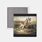 Watson en de haai, door John Singleton Copley Magneet (Voorkant / Achterkant)