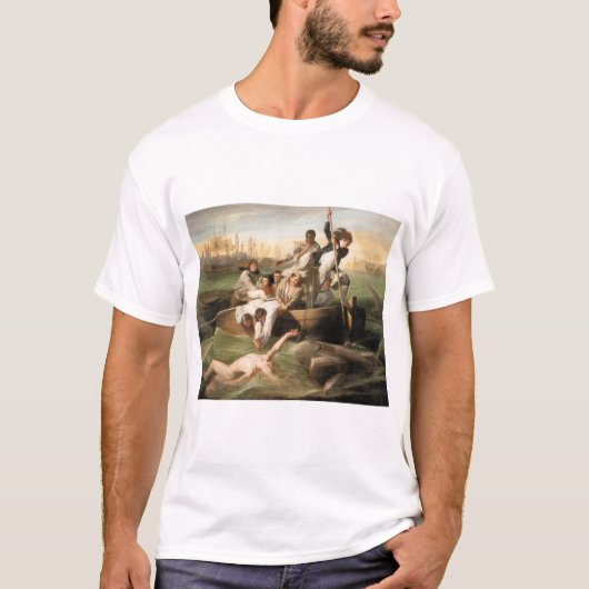 Watson en de haai, door John Singleton Copley T-shirt (Voorkant)
