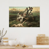 Watson en de haai van John Singleton Copley Poster (Keuken)