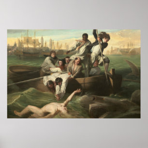 Watson en de haai van John Singleton Copley Poster