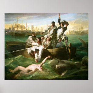 Watson en de haai van John Singleton Copley Poster
