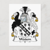 Watson Family Crest Briefkaart (Voorkant)