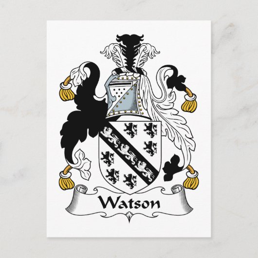 Watson Family Crest Briefkaart (Voorkant)