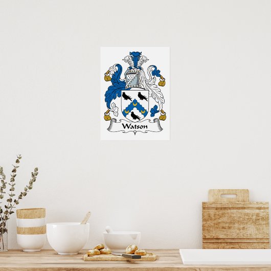 Watson Family Crest Poster (Keuken)