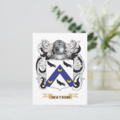 Watson Family Crest (wapenschild) Briefkaart (Staand voorkant)