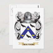 Watson Family Crest (wapenschild) Briefkaart (Voorkant / Achterkant)