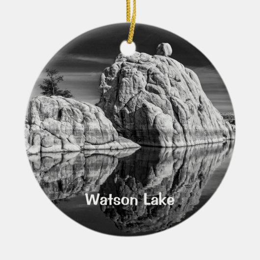 Watson Lake Monumental Rock Keramisch Ornament (Voorkant)