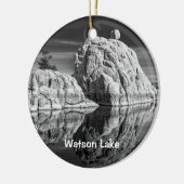 Watson Lake Monumental Rock Keramisch Ornament (Links)