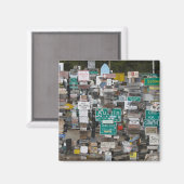 Watson Lake Sign Post Bos Magneet (Voorkant / Achterkant)