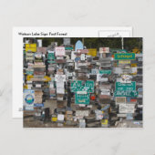 Watson Lake Sign Post Forest Briefkaart (Voorkant / Achterkant)