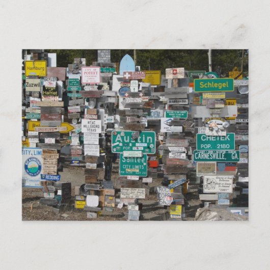 Watson Lake Sign Post Forest Briefkaart (Voorkant)