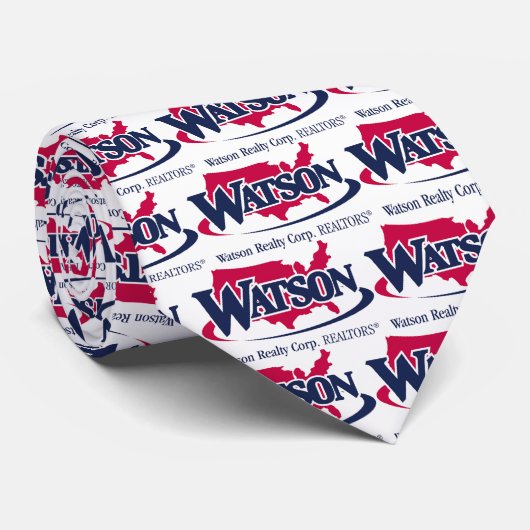 watson logo, watson logo, watson logo, watson l... stropdas (Opgerold)