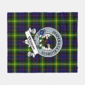 Watson Modern Clan Badge Tartan Pset Fleece Deken (Voorkant (Horizontaal))