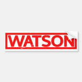 Watson Stamp Bumpersticker (Voorkant)