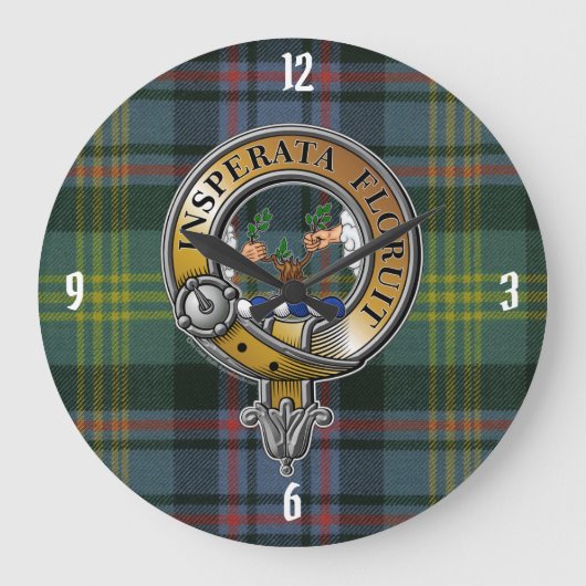 Watson Tartan & Badge Grote Klok (Voorkant)