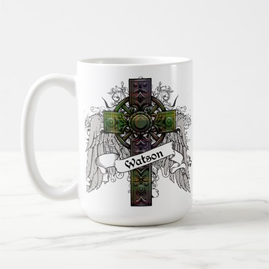 Watson Tartan Cross Koffiemok (Links)