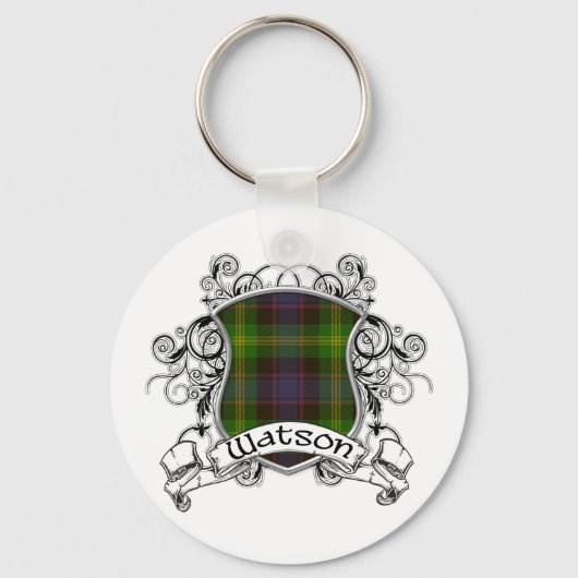 Watson Tartan Schild Sleutelhanger (Voorkant)