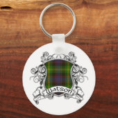 Watson Tartan Schild Sleutelhanger (Voorkant)