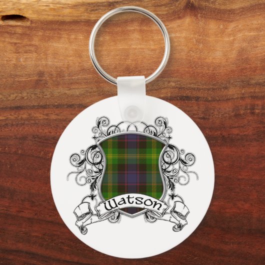 Watson Tartan Shield Sleutelhanger (Voorkant)