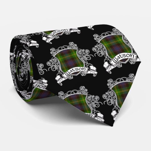 Watson Tartan Shield Stropdas (Opgerold)